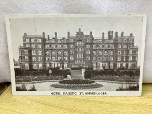 Hotel Majestic, St. Annes-on-Sea, Lancashire, unbranded vintage postcard. Our Ref no. R542 £2.50