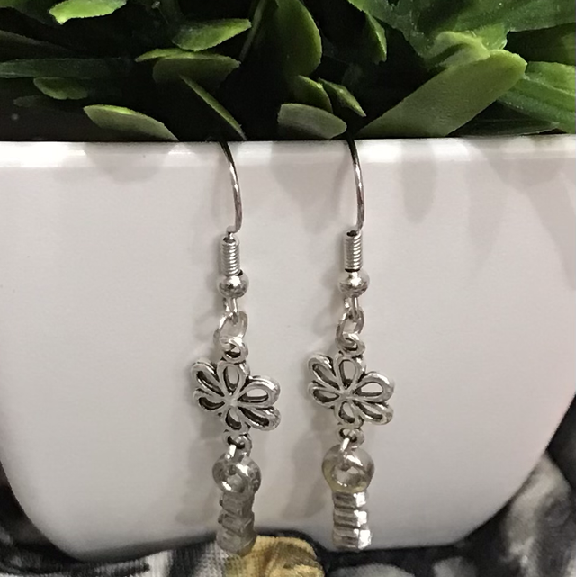 Silver Dangling Earrings- SDE131