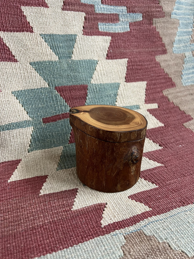 Log Shaped Wooden Box
