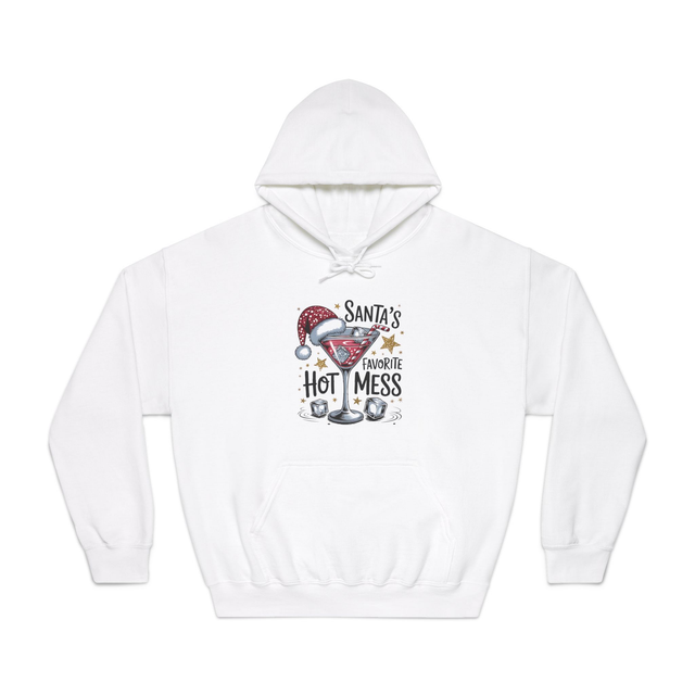 SANTA'S FAVOURITE HOT MESS - CHRISTMAS HOODIE 2025