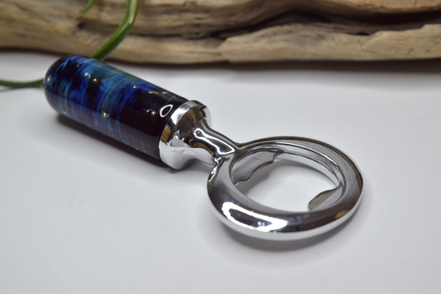 DÉCAPSULEUR DE POCHE MONTURE ARGENTÉ