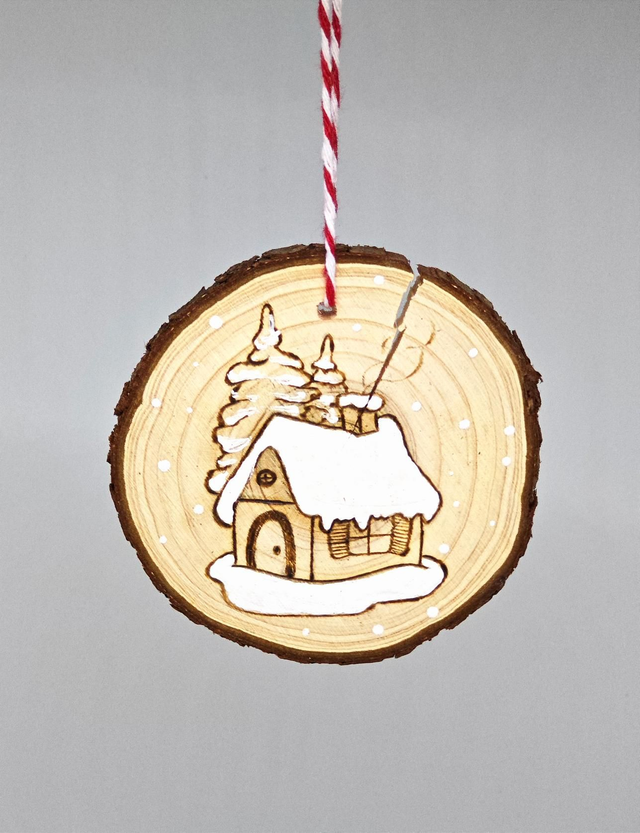 Déco de Noël - Maison sous la neige 🏔️