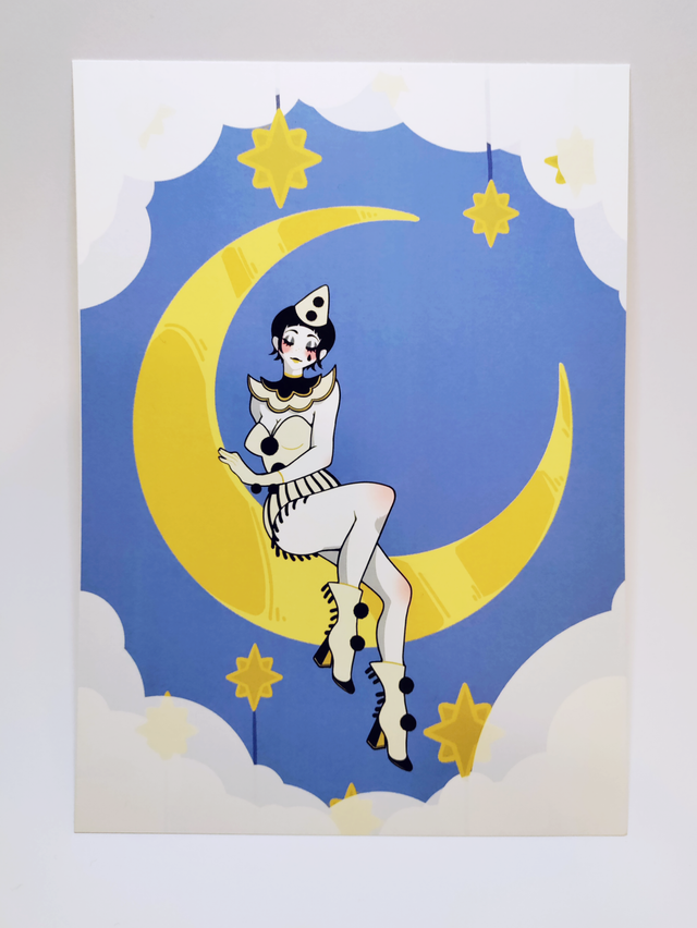 PRINT - Pierrot dans la Lune