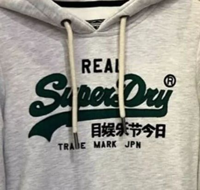 SUPERDRY Felpa cappuccio vintage logo JPN