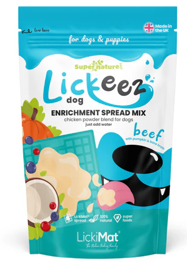 SUPERNATURE X LICKIMAT LICKEEZ FOR DOGS BEEF