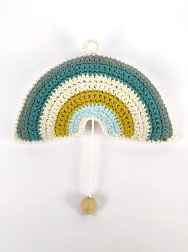 Muziekdoosje Regenboog Blauw