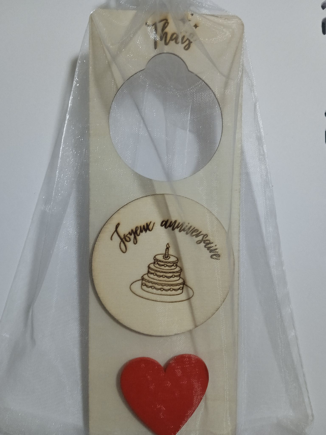 Panneau de porte interchangeable &quot;Joyeux anniversaire&quot; By Romalysa -- Kit complet