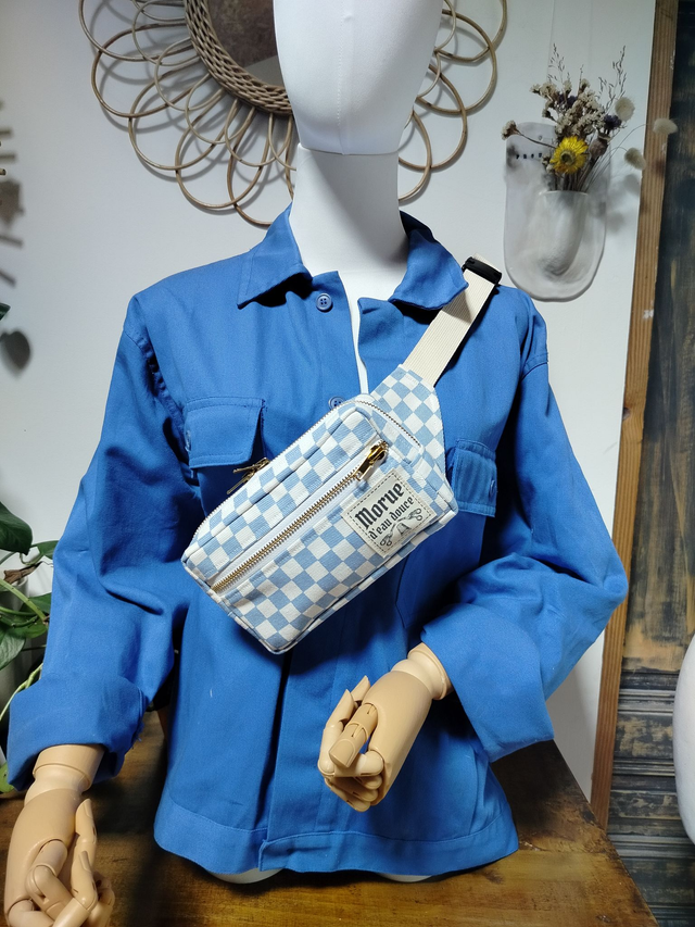 damier bleu 