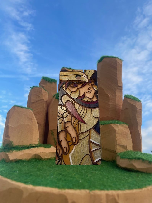 Marque page milo, chevaliers du zodiaque.