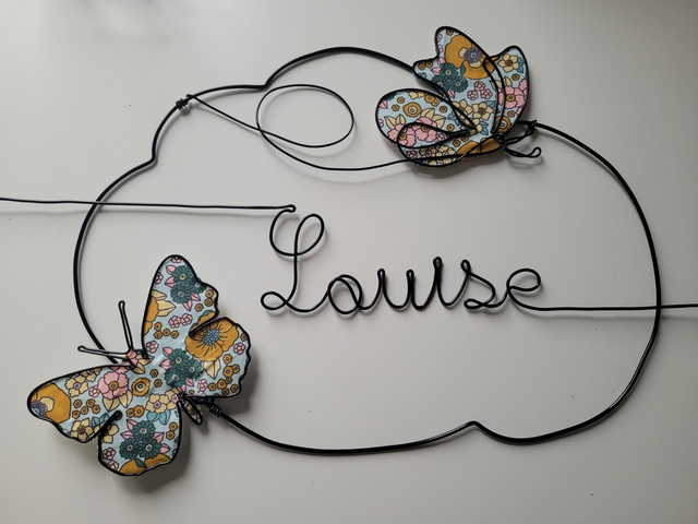 PR4 Prénom nuage 2 papillons 