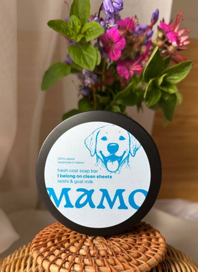 Fresh Coat Dog Soap Bar — Reishi &amp; Goat Milk (Mamo)