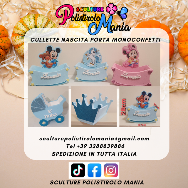 Culla Porta Monoconfetti Per Nascita