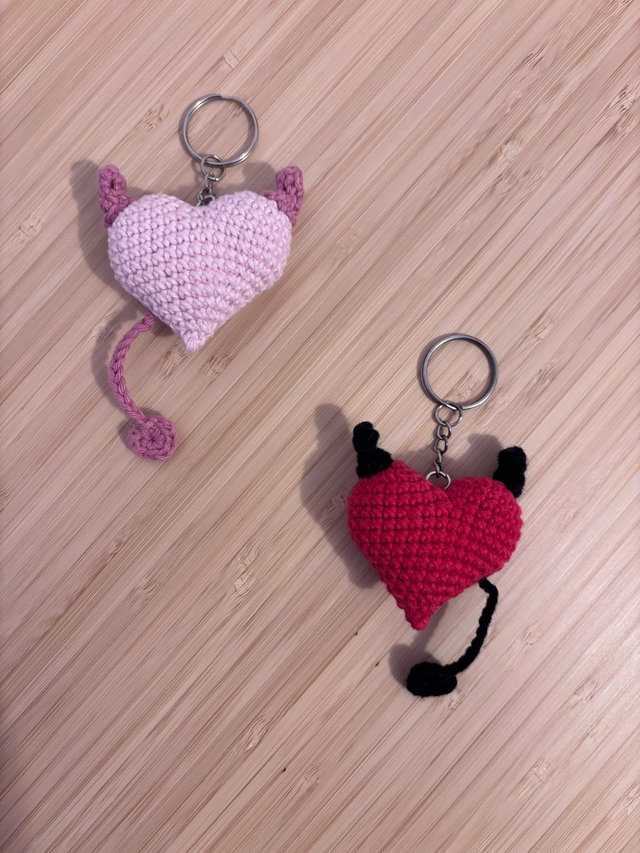 Porte-clé Cœur démon