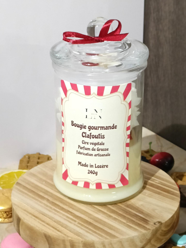 Bougie bonbonnière gourmande clafoutis