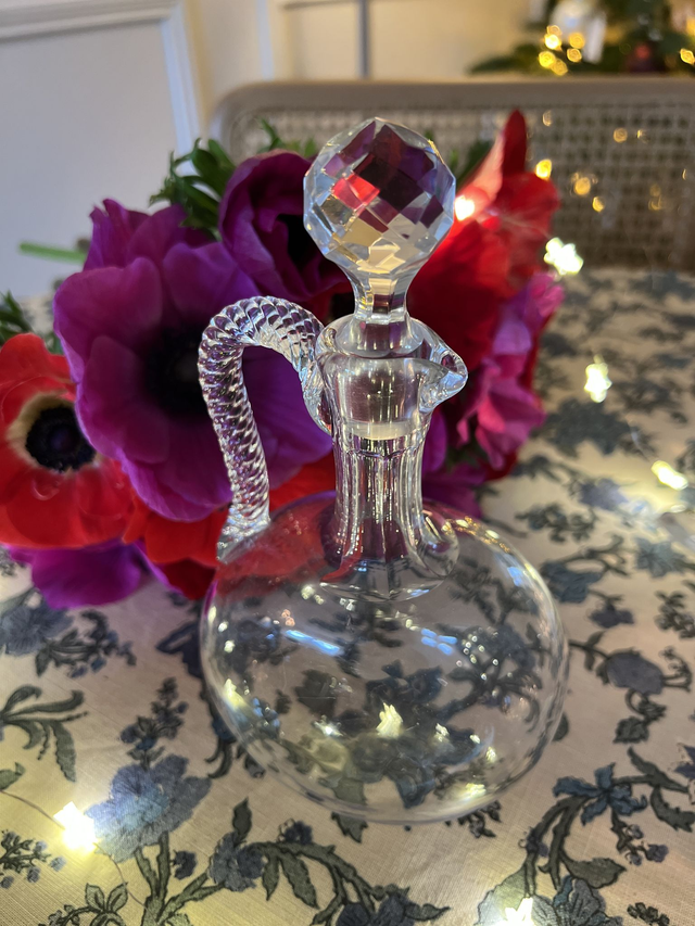 ALBERTINE - Ancienne Carafe à liqueurs en cristal taillé XIXème Siècle
