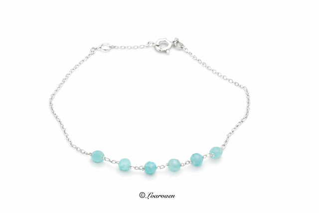 Bracelet Equilibre Amazonite et argent