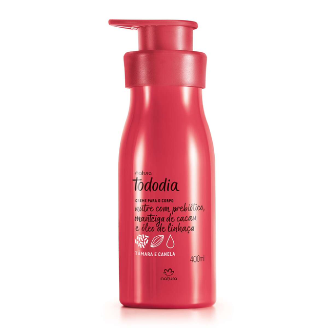 Creme Nutritivo Desodorante para o Corpo Tâmara e Canela Tododia - 400ml