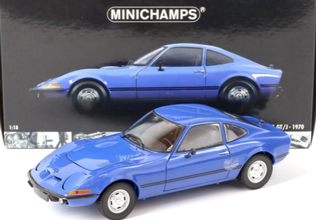 Opel GT/J 1970 blau met. Minichamps 1:18