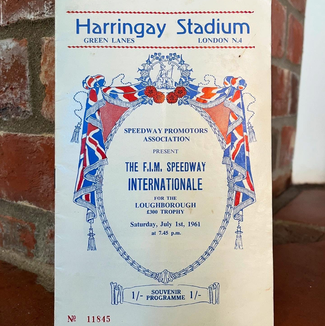 July 1961 “Harringay Speedway Racers” The F.I.M Speedway International Souvenir Program