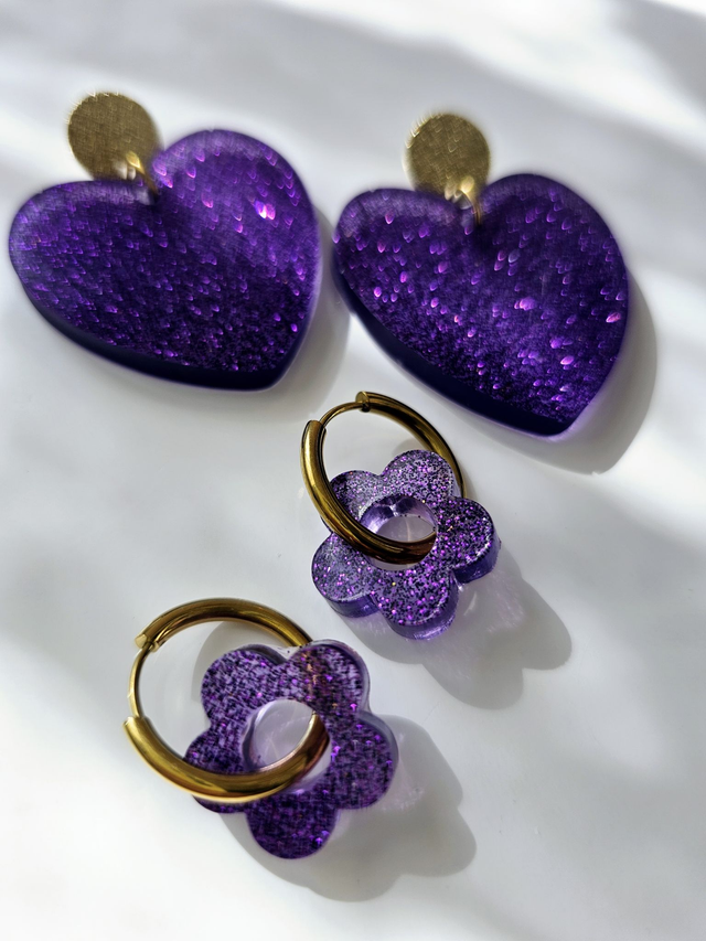 KISS'KISS & CRÉOLES EDEN MAUVE A PAILLETTES