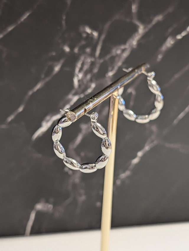 Boucle d'oreille Gloria modéle 3 argenté