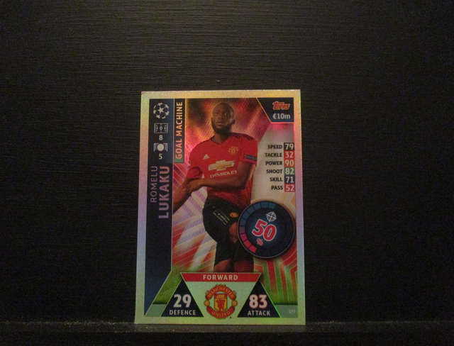 Romelu Lukaku - UEFA Champions League Match Attax 2018/19 Original Trading Card #177