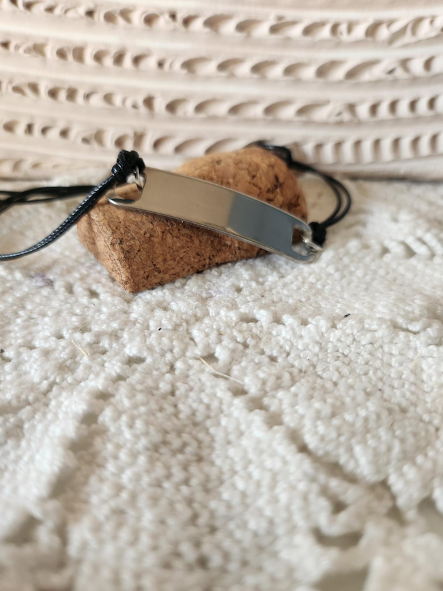 Bracelet type gourmette à graver