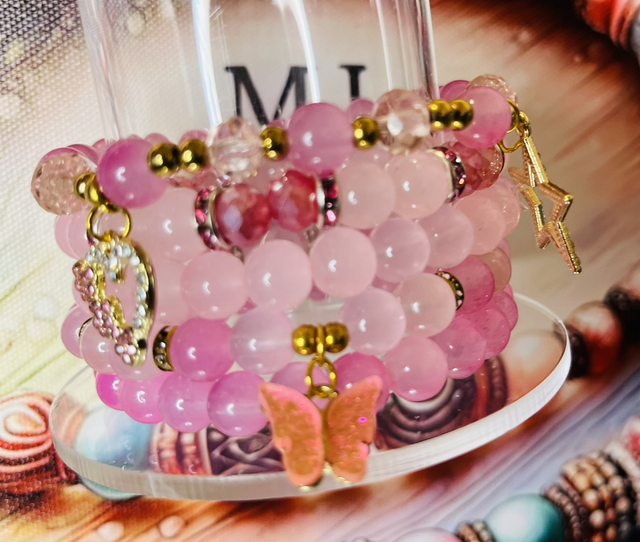 Pink Dreams – Luxe Armbandenset in Roze Tinten