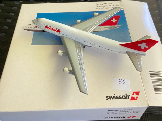 Swissair B747-300, 1:500 Herpa