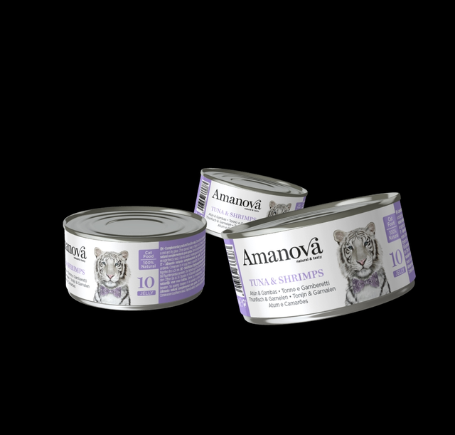 Amanova tuna en shrimps blikje 70 gr