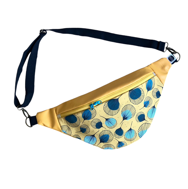 Sac Banane simili cuir - PLUMES - jaune