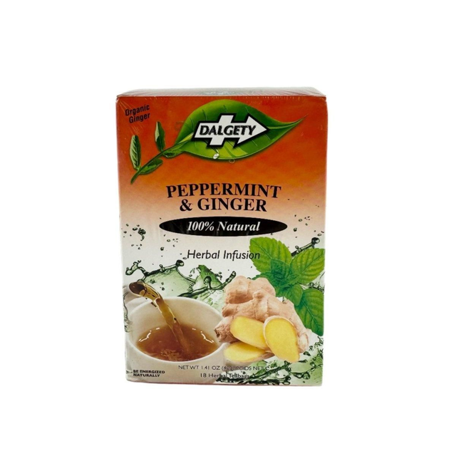 Dalgety Caribbean Peppermint &amp; Ginger Herbal Tea 40g
