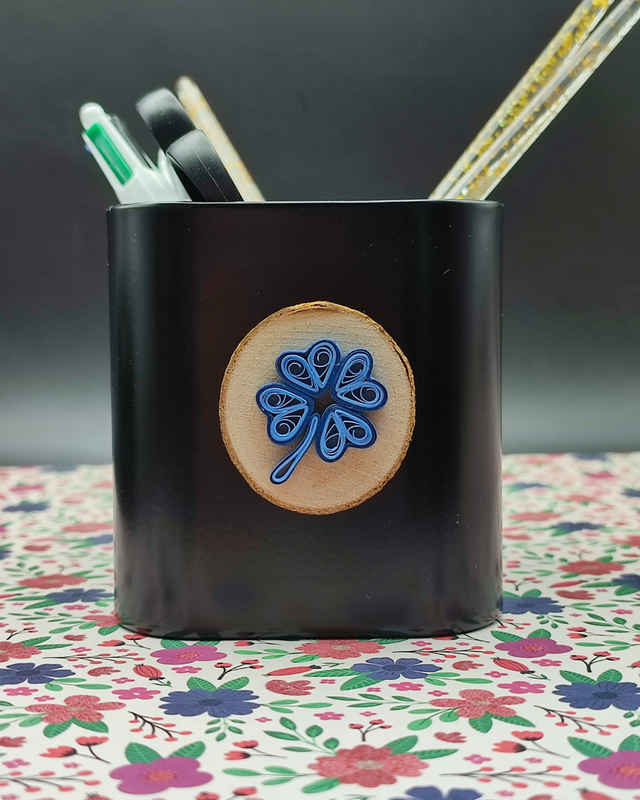 Trèfle à 4 cœurs, bleu