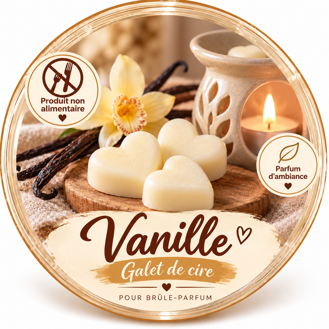 Galet de cire - Vanille