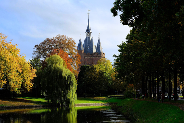 A4 Sassenpoort in de Herfst - Photoprint Unframed