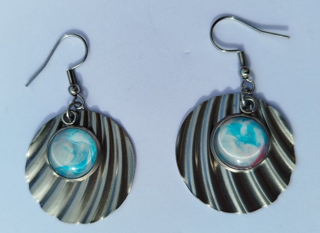 Boucles d'oreilles peintes