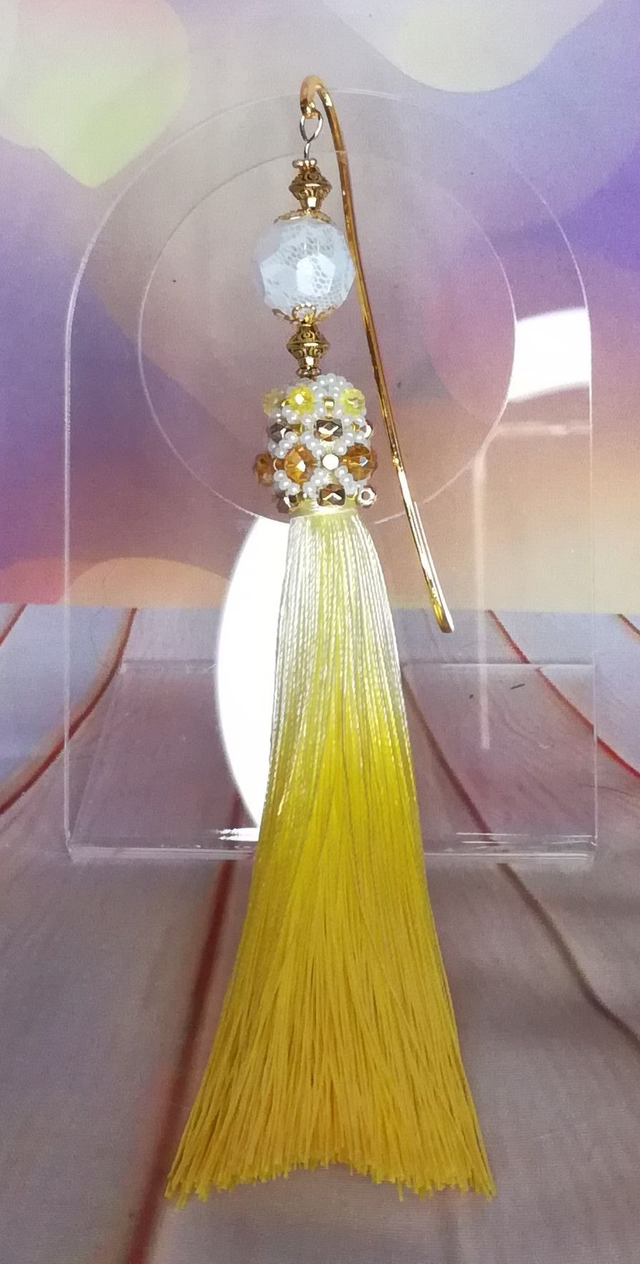 Marque Page pompon long