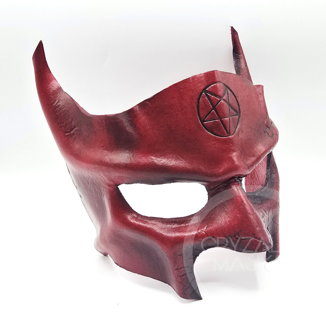 Devil mask with pentagram
