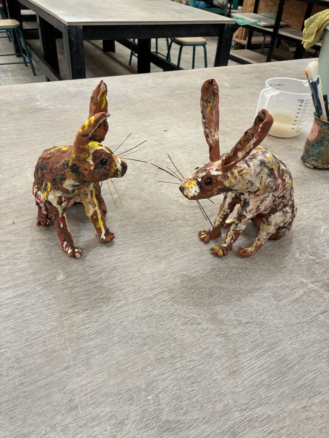 Two Hares Meeting