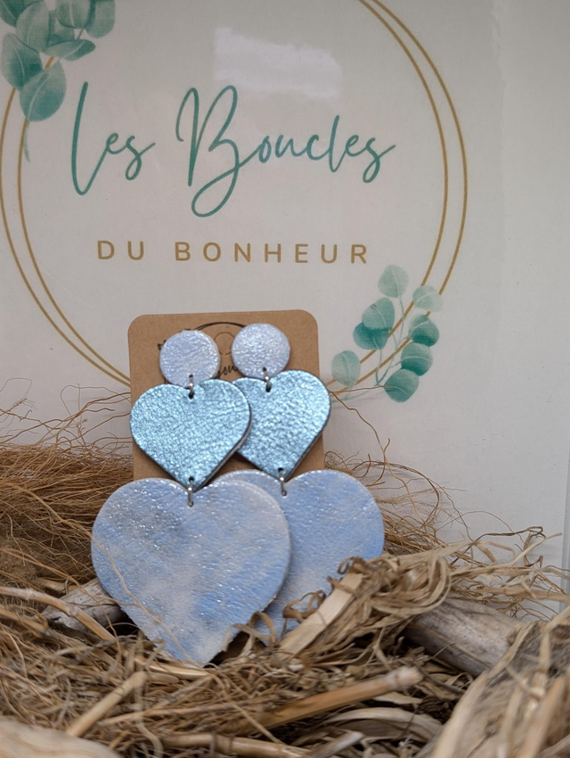 Boucles d&#039;oreilles Marie Laure ml002 bleu glacial