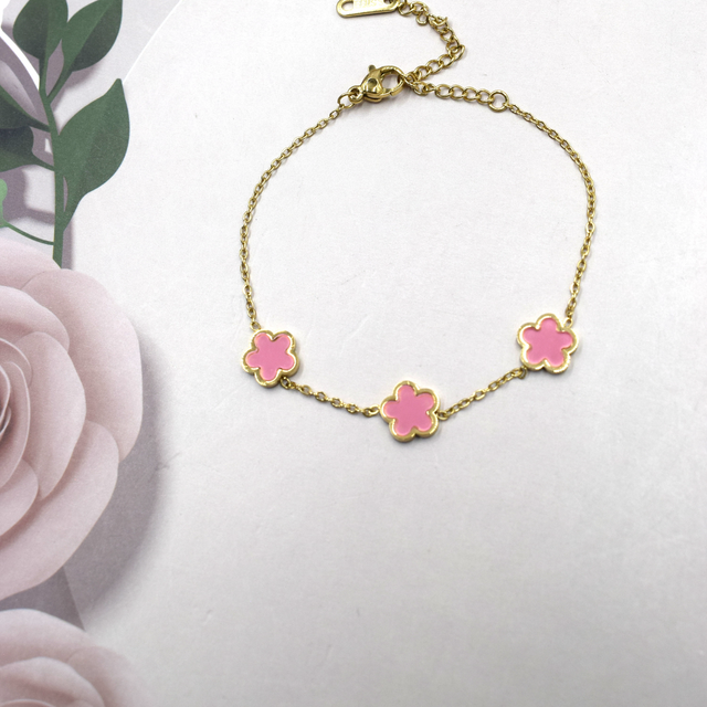 Bracelet triple trèfle 