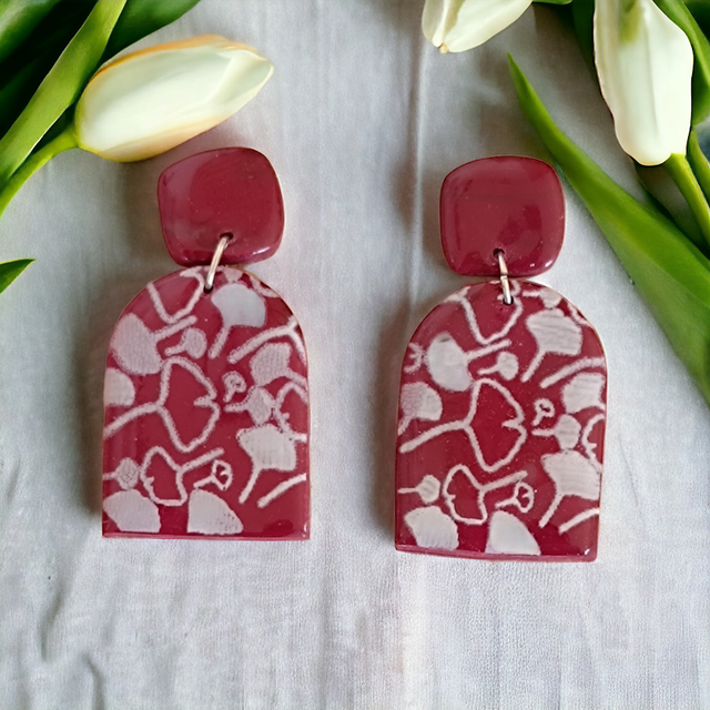 Boucles d&#039;oreilles en argile polymère 