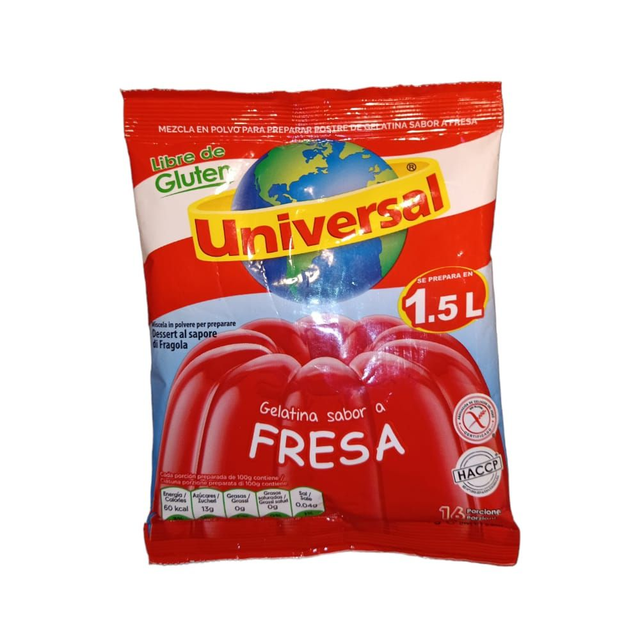 Universal Gelatina Fresa 