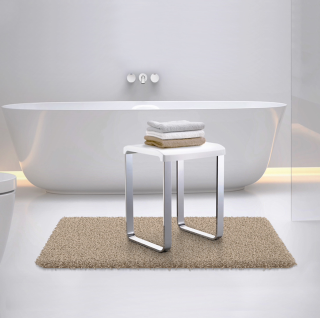 Duschhocker Edelstahl weiss, Edelstahl anthrazit