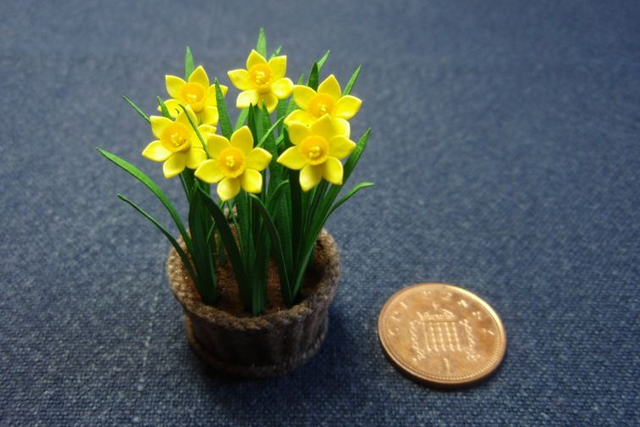 Daffodils in Wicker Basket