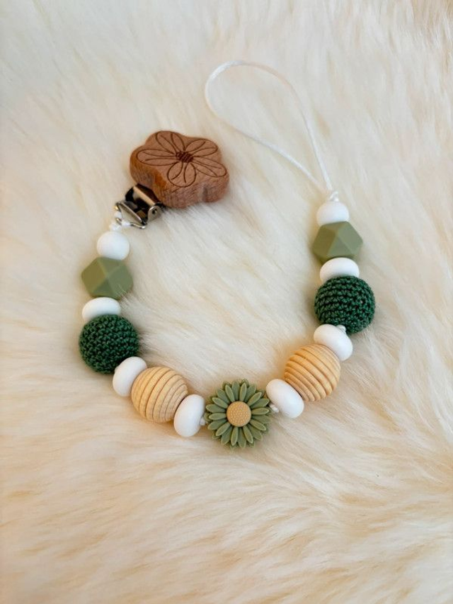 Attache tetine Fleur 🌼 