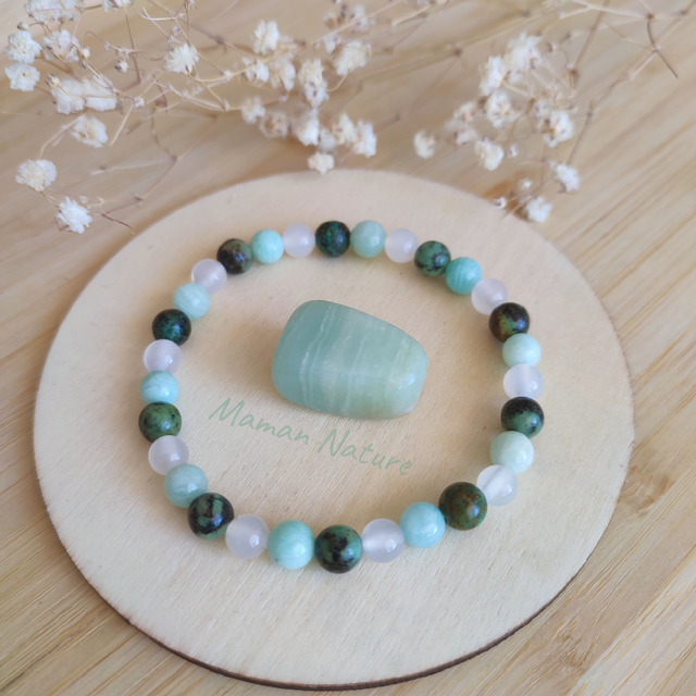 Bracelet en pierre naturelle &quot;Douceur&quot;