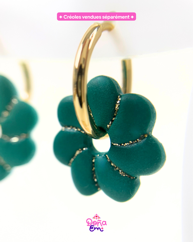 Pampilles "Jenna" - Vert luxuriant