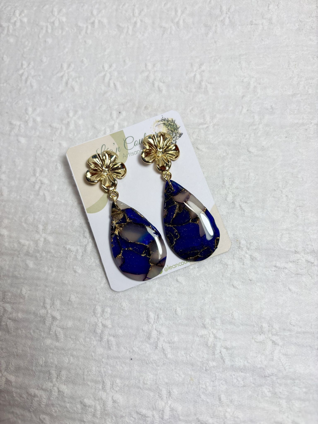 Coloris saphir - Boucles Flora