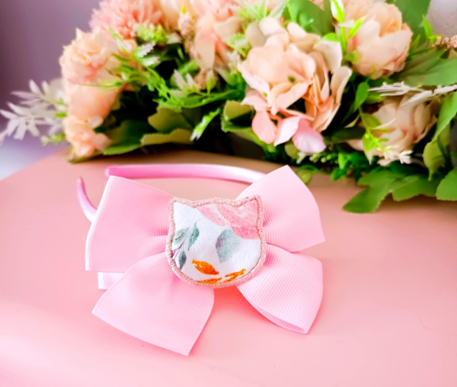 Serre tête, Diadème enfant fait main, accessoire cheveux &quot; Collection Flower &quot; 